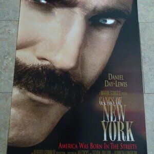 The Gangs of New York - Movie Poster with Daniel Day-Lewis as Bill "The Butcher"